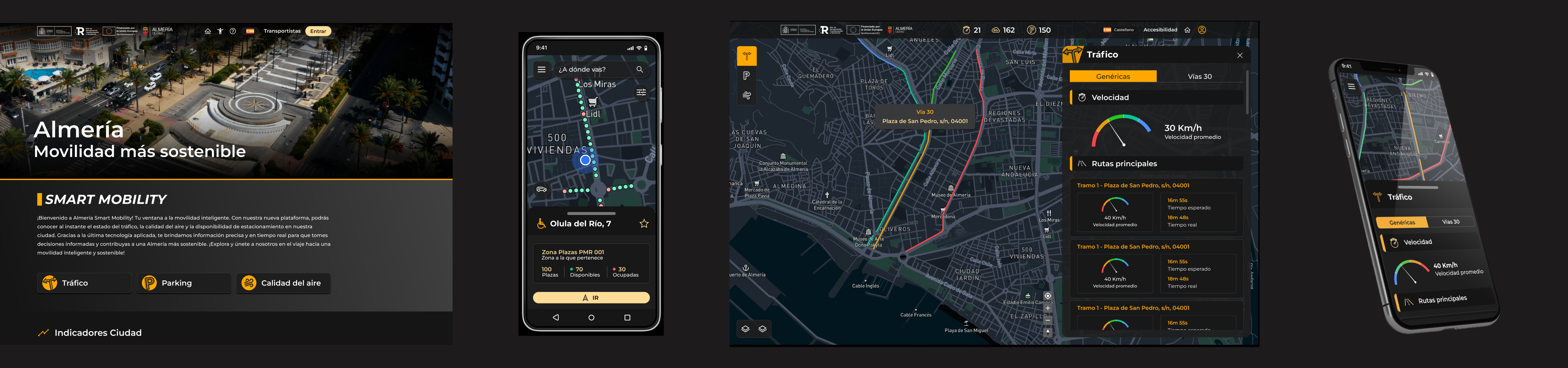 Almería Smart Mobility control room interface for Local Police