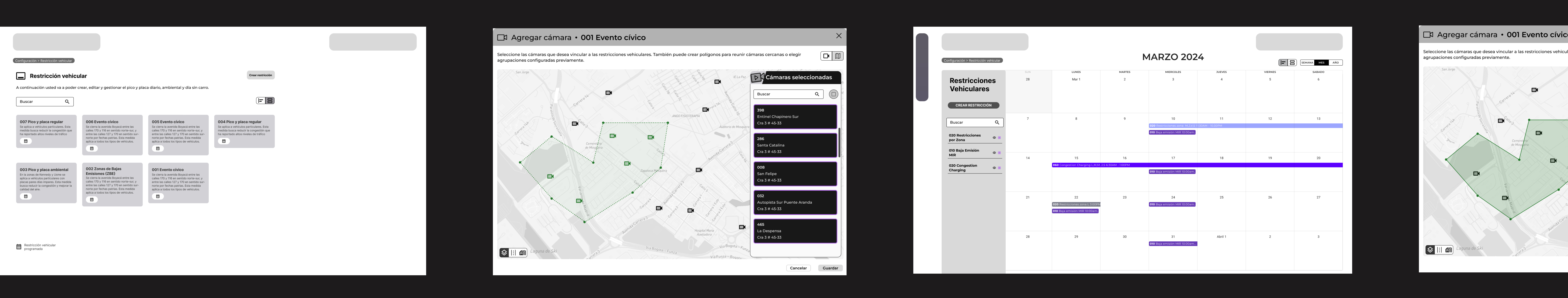 CPIT vehicle restriction configuration module for pico y placa scheduling