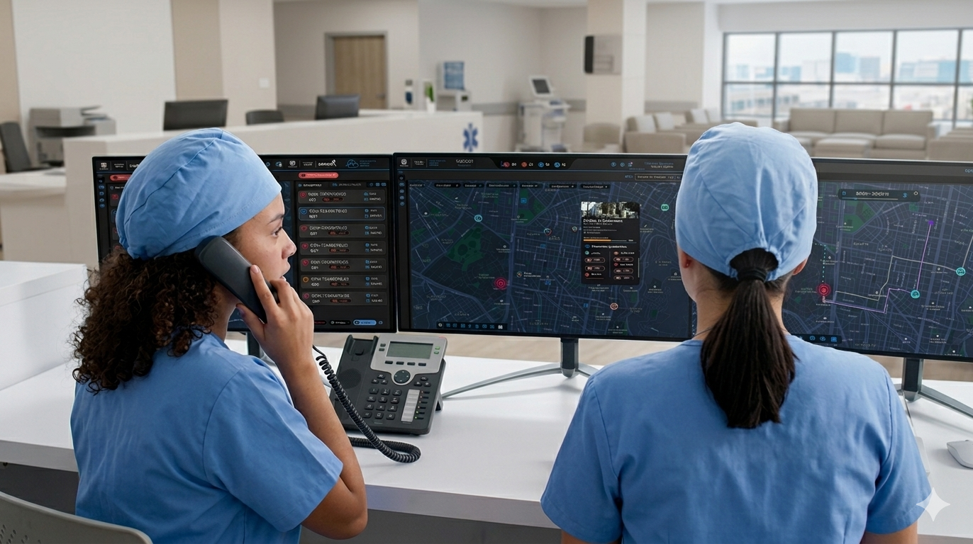 SISEM legacy dispatch interface showing the outdated system used by Bogotá emergency call operators before redesign